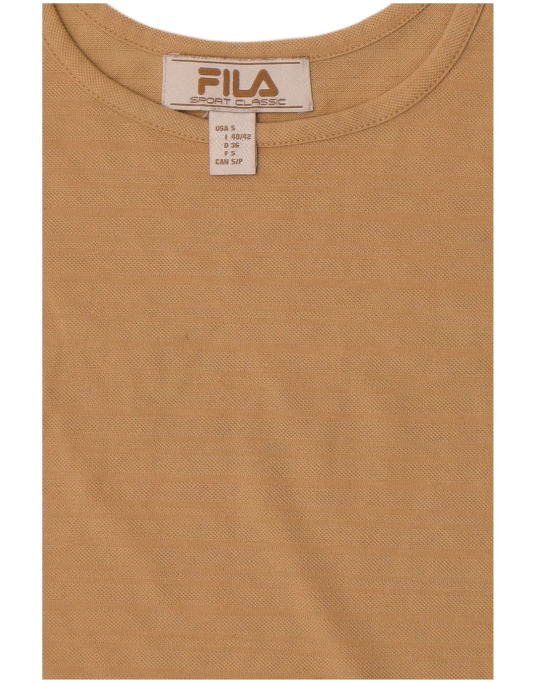 Canotta corta da donna Fila UK 8 piccola marrone
