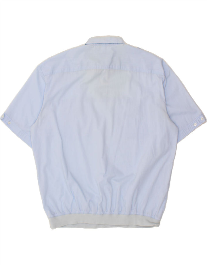CATAMARAN Mens Military Short Sleeve Pullover Shirt 2XL Blue Polyester Vintage Catamaran and Second-Hand Catamaran from Messina Hembry 