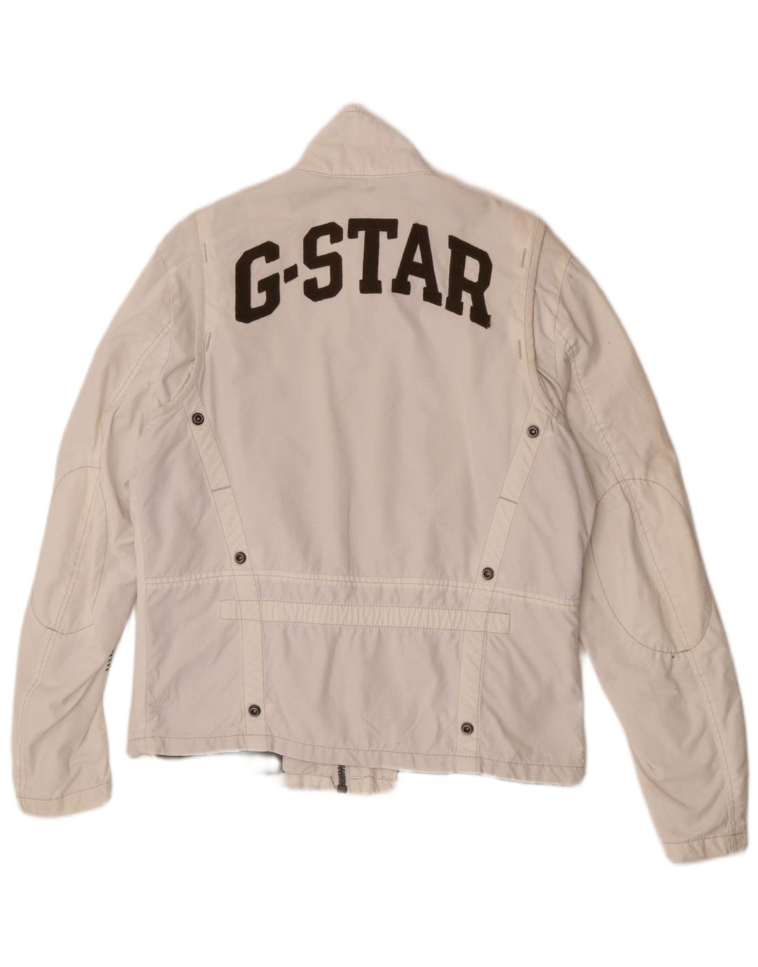 Giacca utility grafica da uomo G-Star UK 40 grande cotone bianco