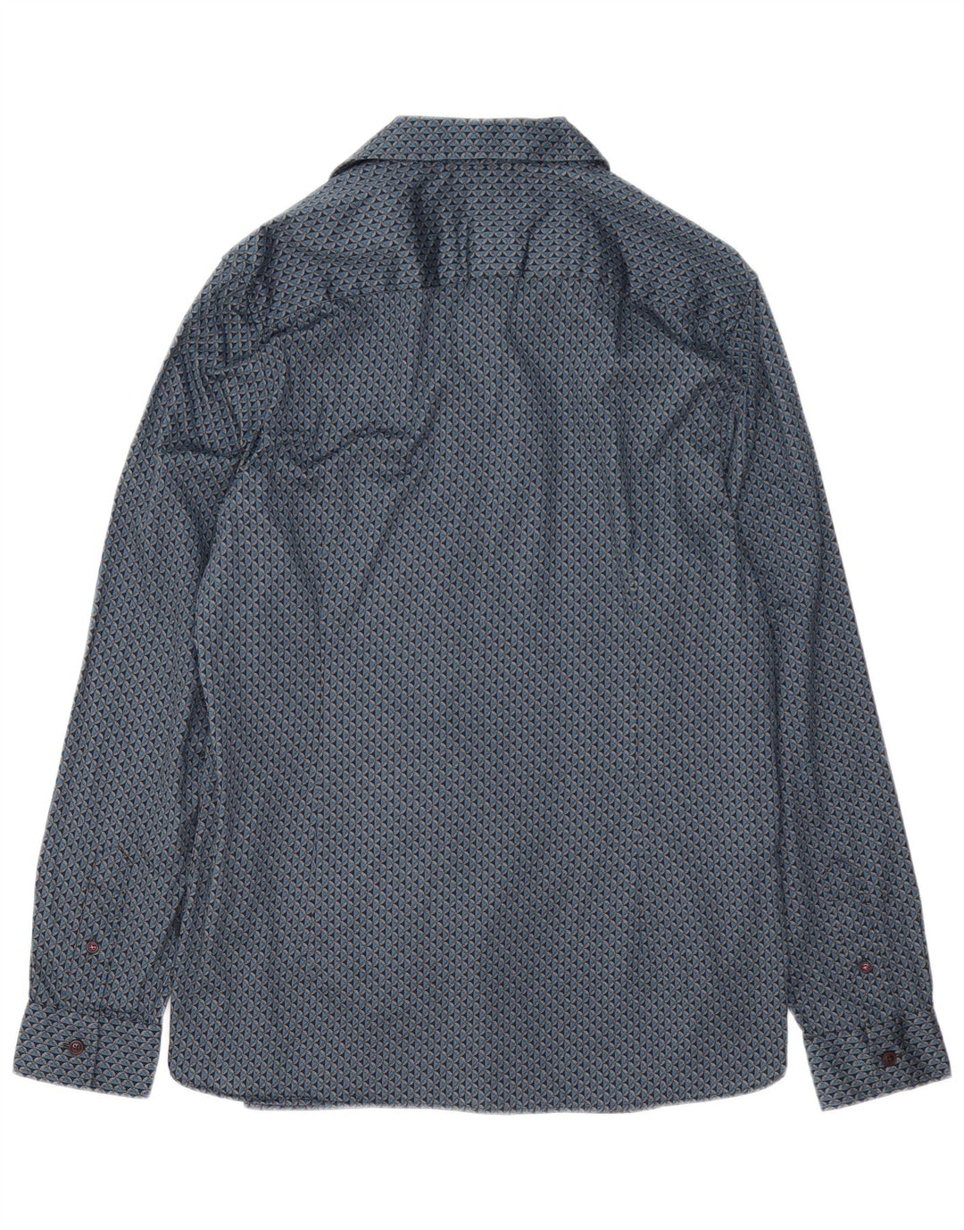Ted Baker Camicia da uomo con motivo astratto taglia 5 XL in cotone blu