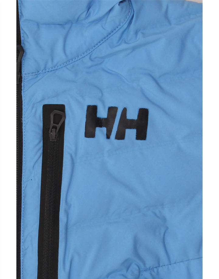 Giacca imbottita da donna Helly Hansen UK 10 Small Blu Colourblock Poliestere