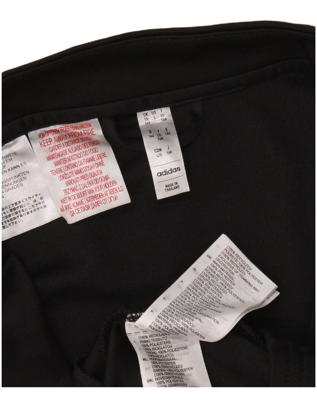 Giacca da tuta Adidas Aeroready da ragazzo 13-14 anni in poliestere nero