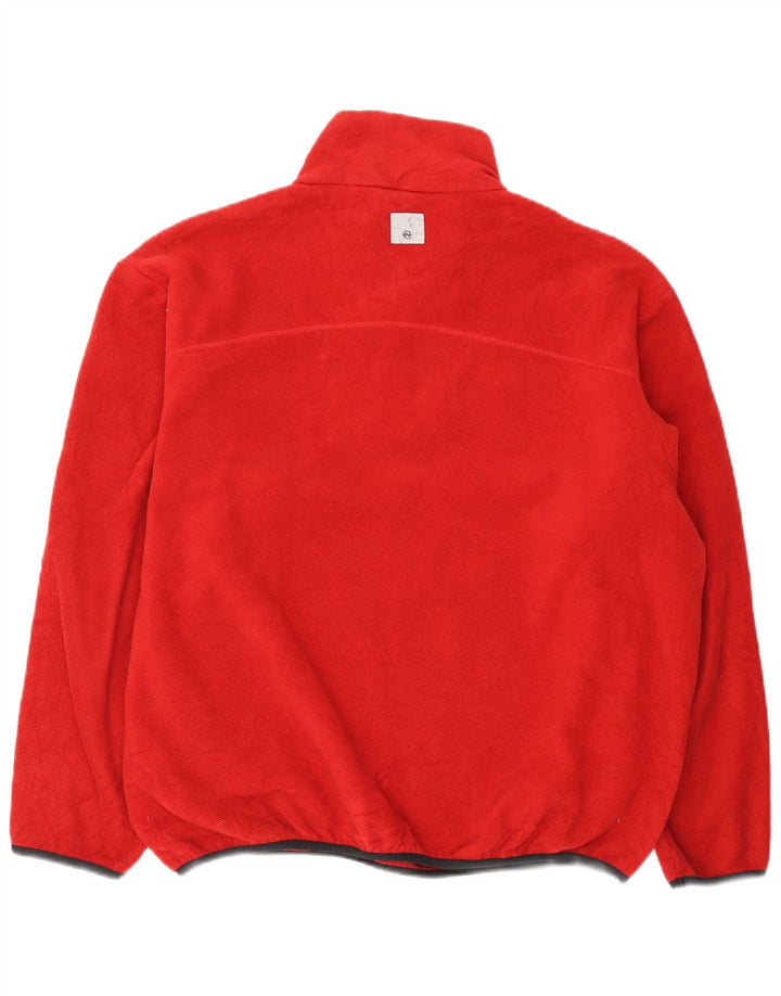 Maglione in pile da uomo Nautica con zip e collo XL rosso poliestere