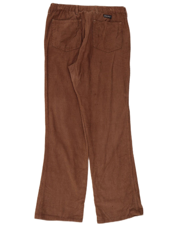 Pantaloni dritti da uomo in velluto a coste Woolrich W29 L29 cotone marrone