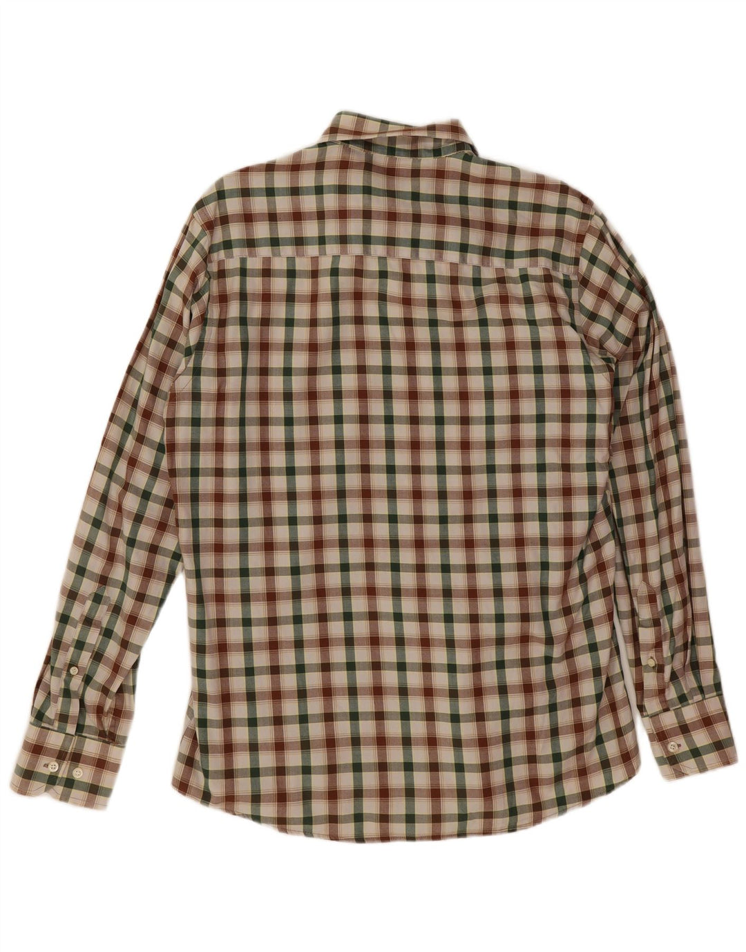 Camicia Uomo Americanino A Quadri Grandi Multicolori In Cotone