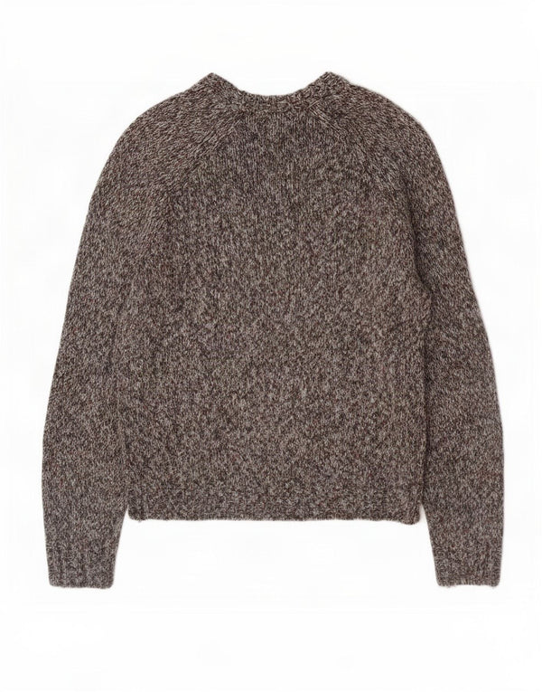 Maglione Zara da uomo con scollo a barca grande grigio screziato