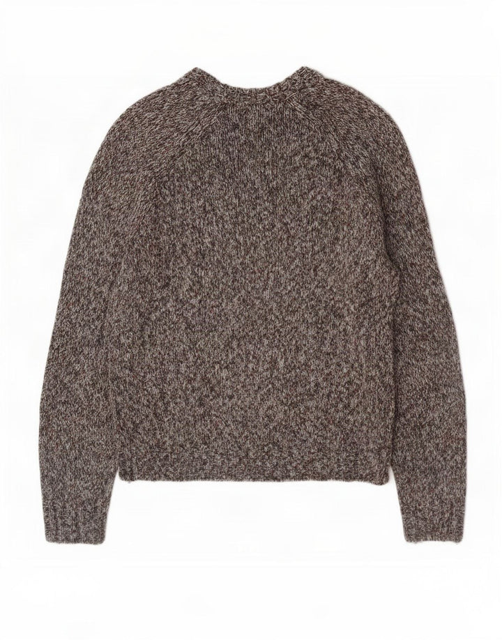 Maglione Zara da uomo con scollo a barca grande grigio screziato