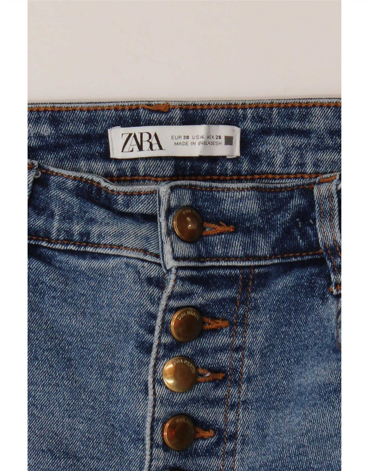 Jeans Bootcut da donna Zara EU 38 Small W28 L25 Cotone blu