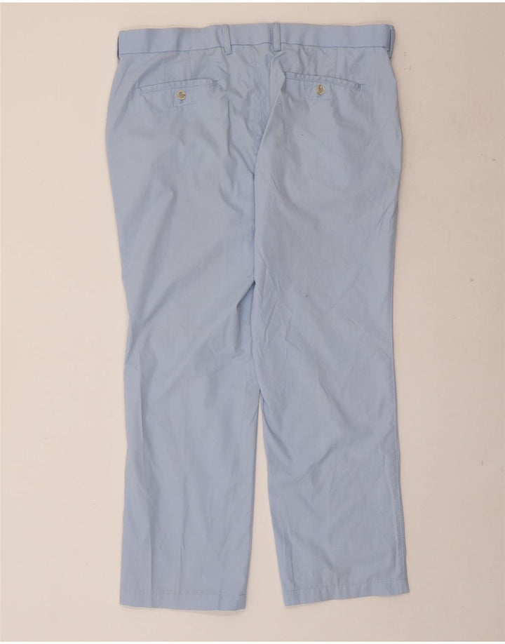 MARKS & SPENCER Pantaloni chino dritti da uomo Blue Harbour W38 L29 Blu