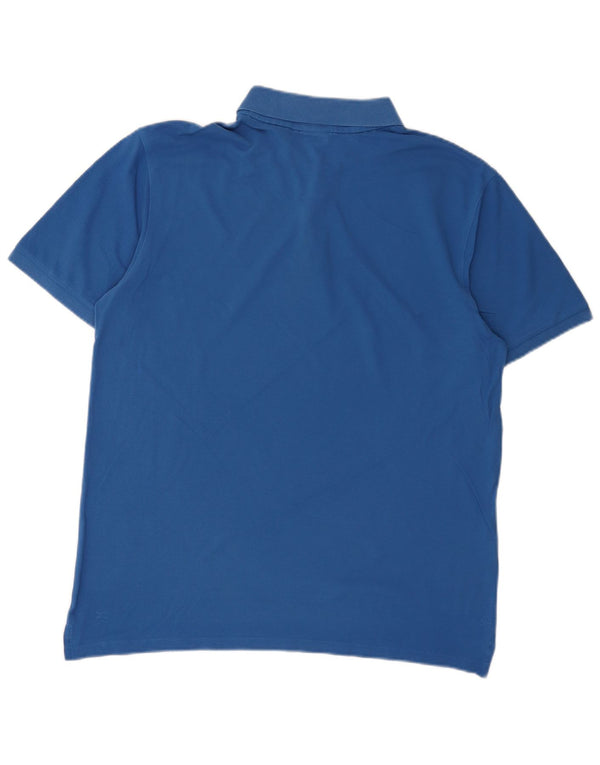 Polo da uomo Hugo Boss XL in cotone blu di design