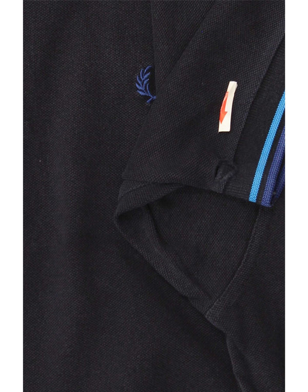 Polo da uomo Fred Perry 2XL Cotone a righe blu navy