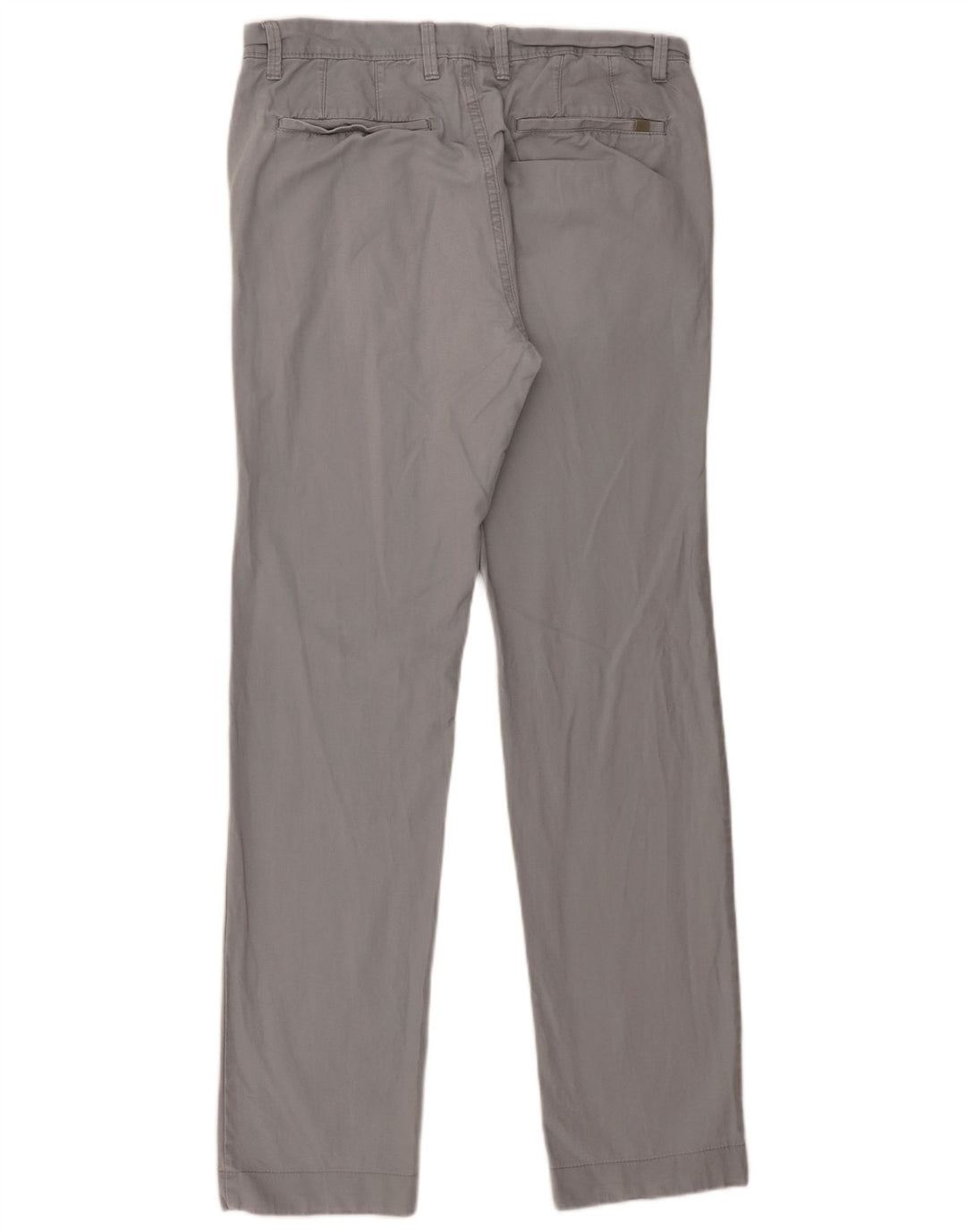 Pantaloni chino dritti da uomo Marks & Spencer W32 L33 cotone grigio