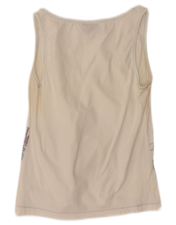 Canotta grafica da donna Trussardi Jeans UK 12 Medium White
