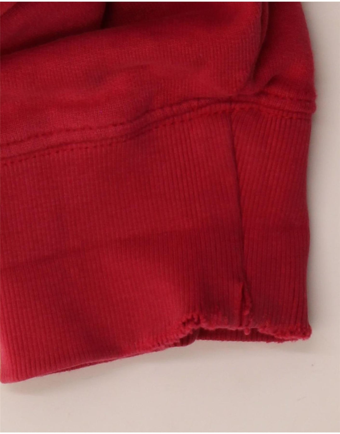 Maglione con cappuccio grafico da uomo VINTAGE in cotone rosso medio