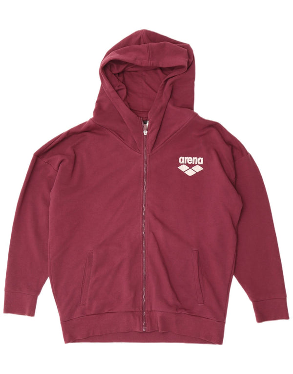 Maglione con cappuccio e zip da donna, vestibilità rilassata, Arena, UK 14, grande, cotone marrone