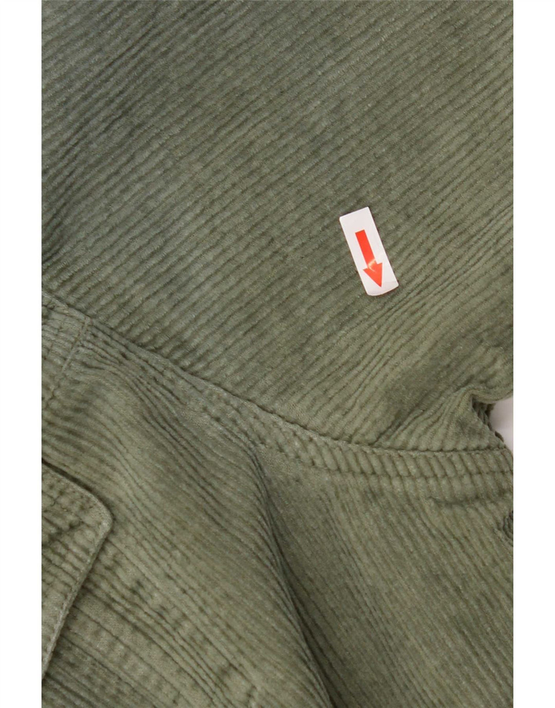 Giacca da donna oversize in velluto a coste Zara UK 10 piccola in cotone kaki