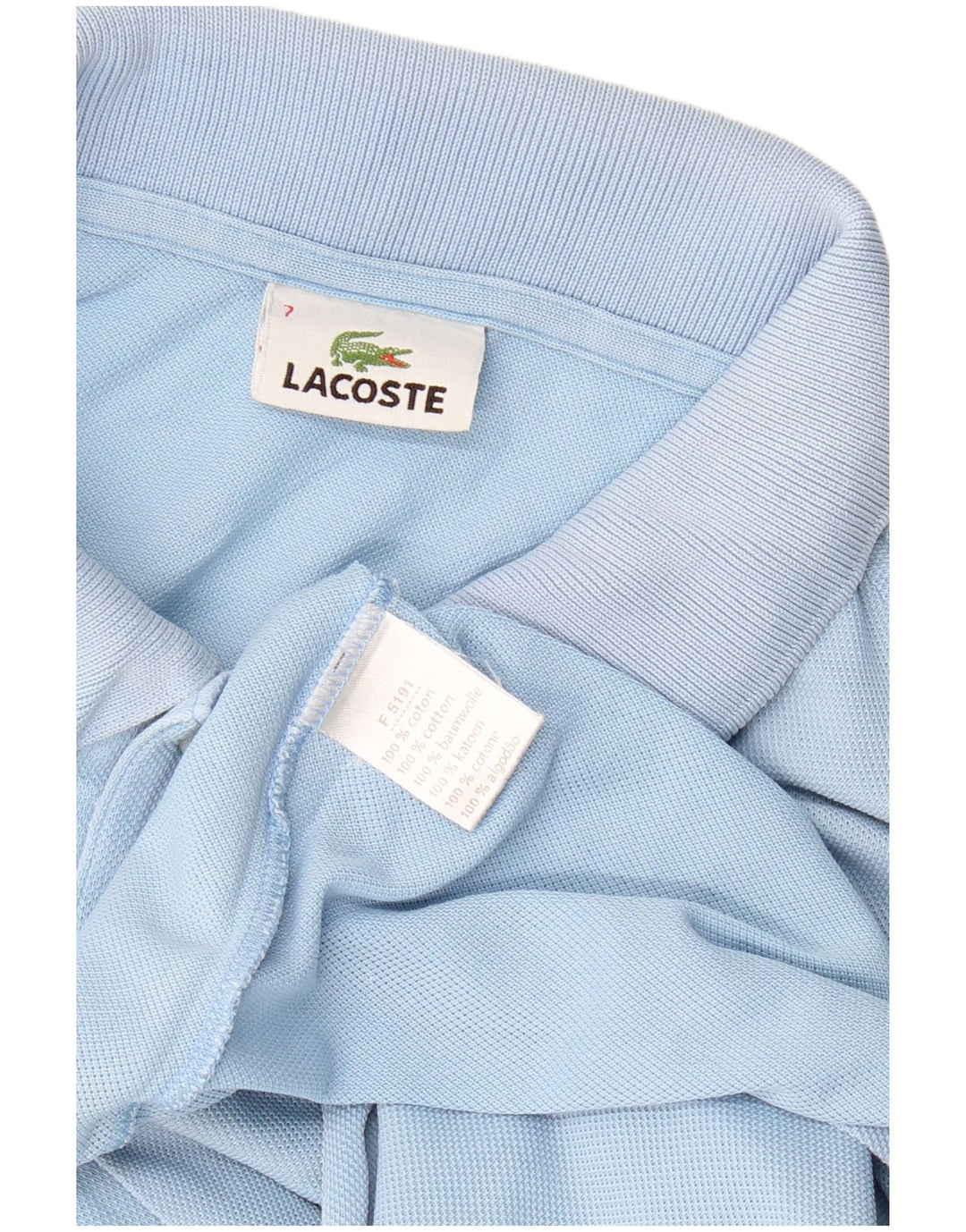 Polo da uomo LACOSTE taglia 7 2XL cotone blu
