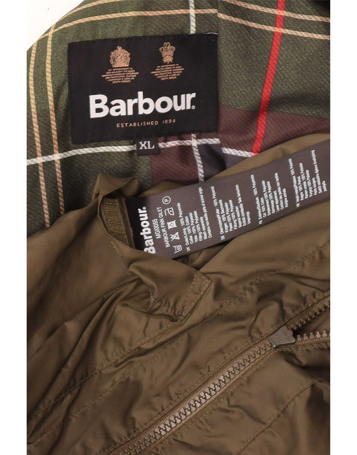 Gilet trapuntato da uomo Barbour UK 42 XL kaki poliammide