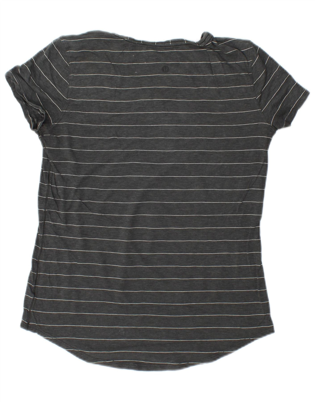 Maglietta da donna LULULEMON Top UK 10 piccola a righe grigie