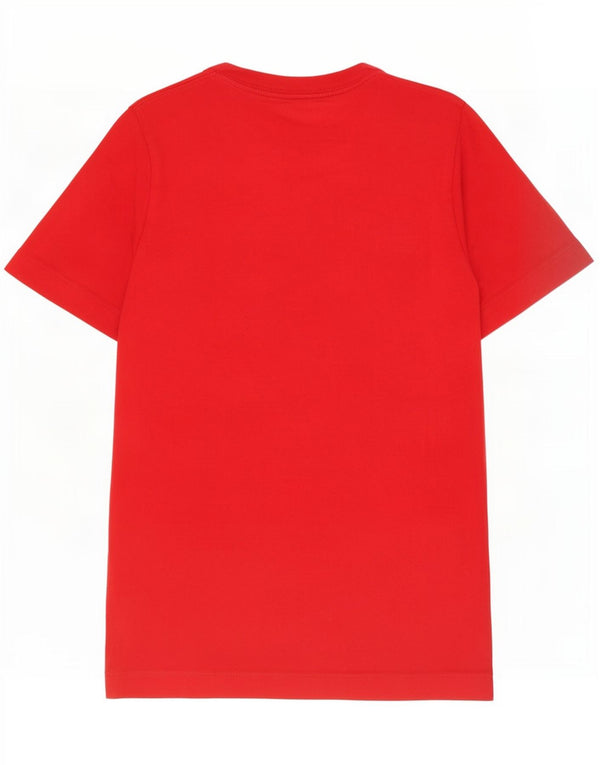 T-shirt grafica da ragazzo Nike Top 10-11 anni in cotone rosso medio