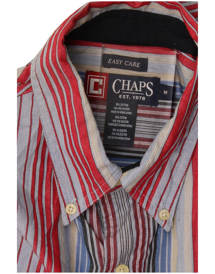 Chaps Camicia da uomo Easy Care in cotone a righe multicolore medio