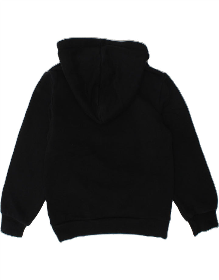 PUMA Girls Graphic Hoodie Jumper 5-6 Years Black Cotton | Vintage Puma | Thrift | Second-Hand Puma | Used Clothing | Messina Hembry 