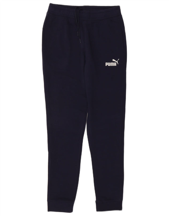 Pantaloni da tuta da uomo PUMA Joggers medi in cotone blu navy