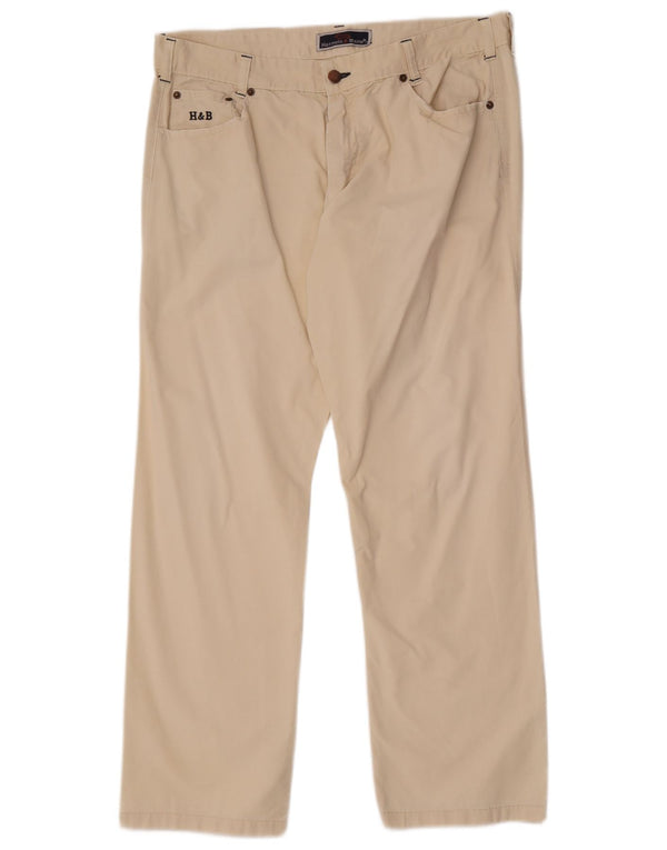 Harmont & Blaine Mens Straight Casual Trousers IT 54 2XL W36 L30 White