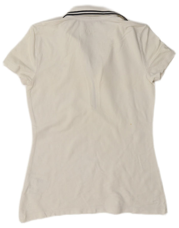 Polo da donna Tommy Hilfiger UK 6 XS cotone bianco