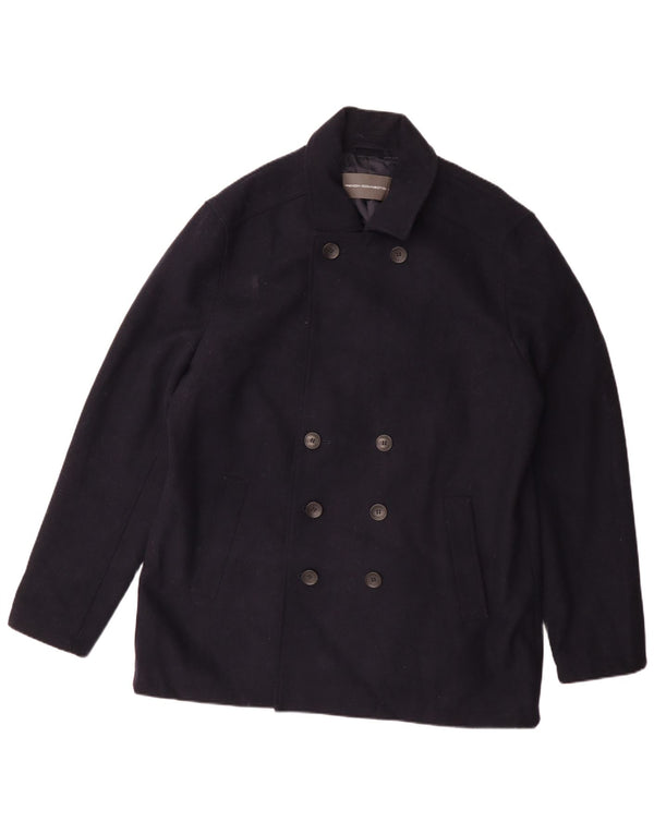 Cappotto da marinaio da uomo French Connection UK 44 2XL Blu navy