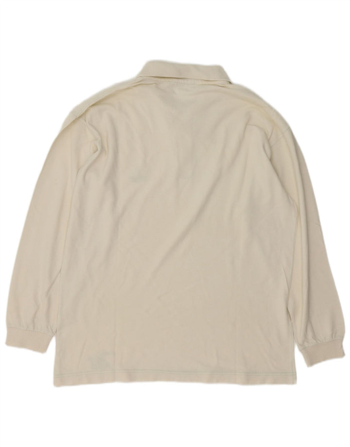 Polo Trussardi Uomo Manica Lunga Large Bianca