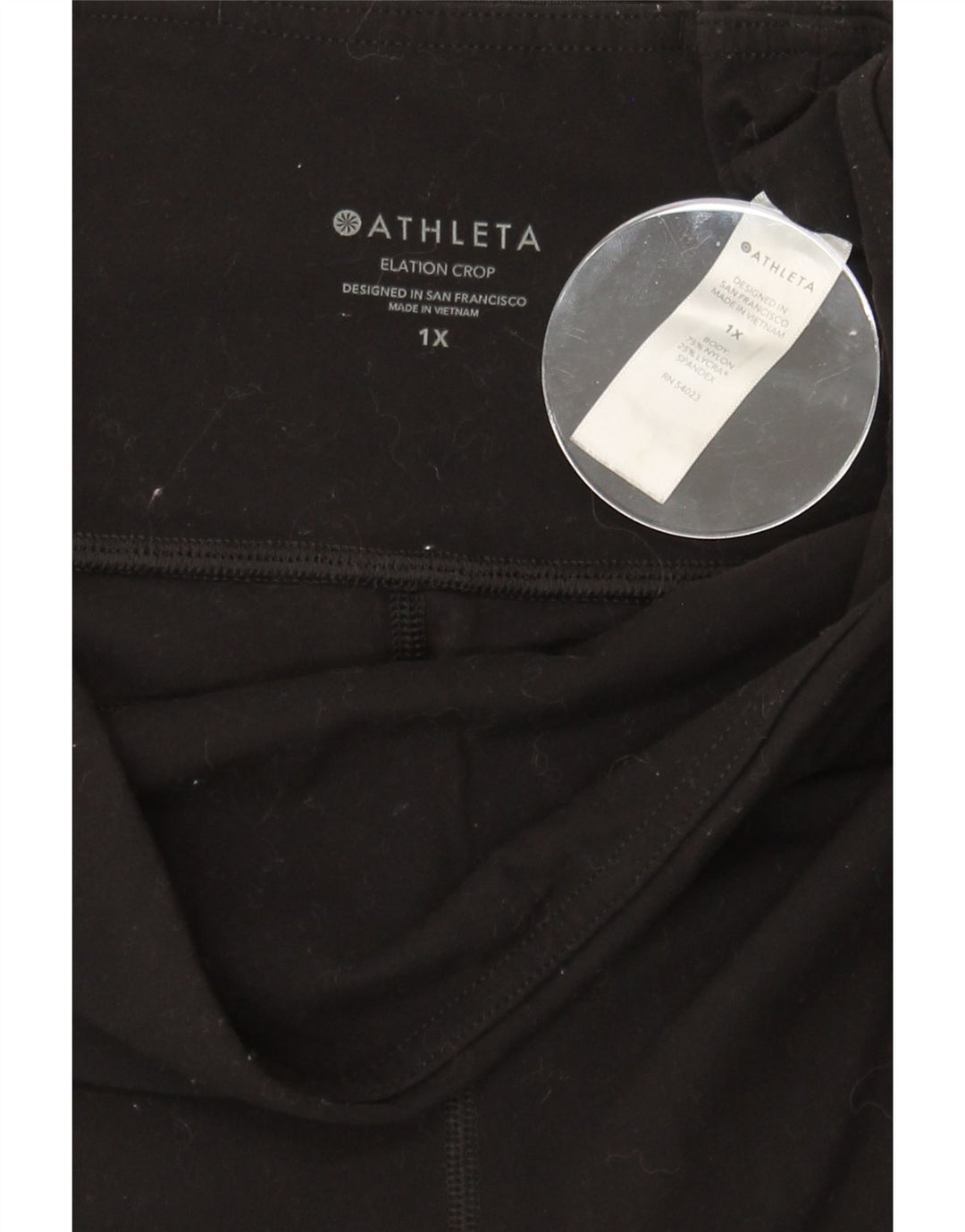 ATHLETA Womens Sport Shorts UK 18 XL  Black Nylon Vintage Athleta and Second-Hand Athleta from Messina Hembry 