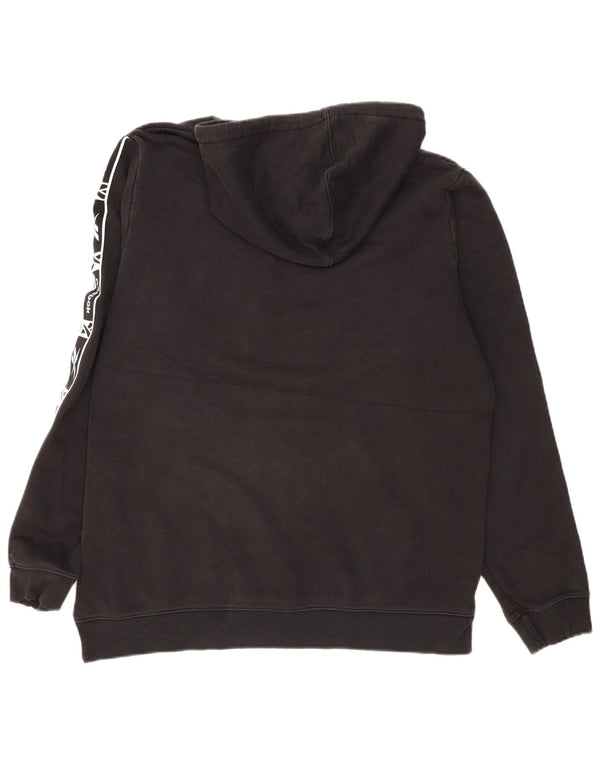 Felpa con cappuccio grafica da uomo Reebok XL in cotone nero