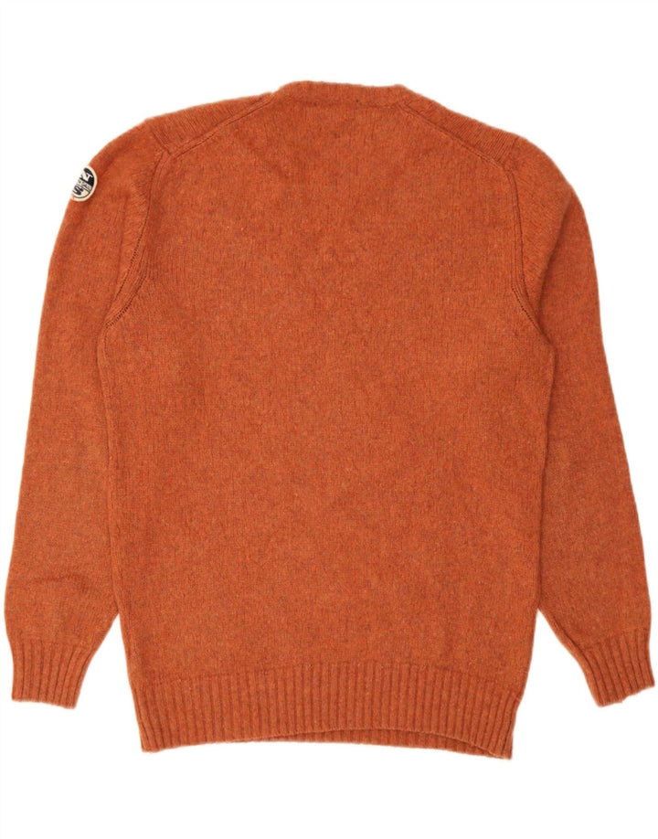 Maglione maglione girocollo da uomo North Sails XL in lana arancione