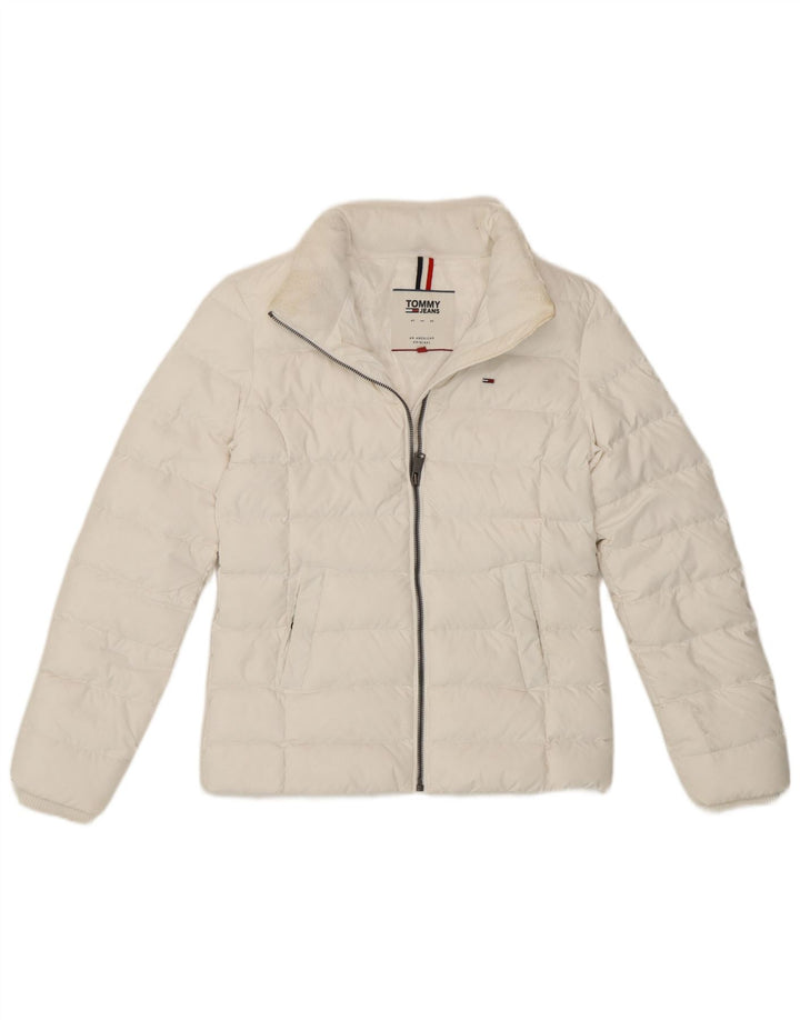 Giacca imbottita da donna Tommy Hilfiger UK 6 XS poliestere bianco