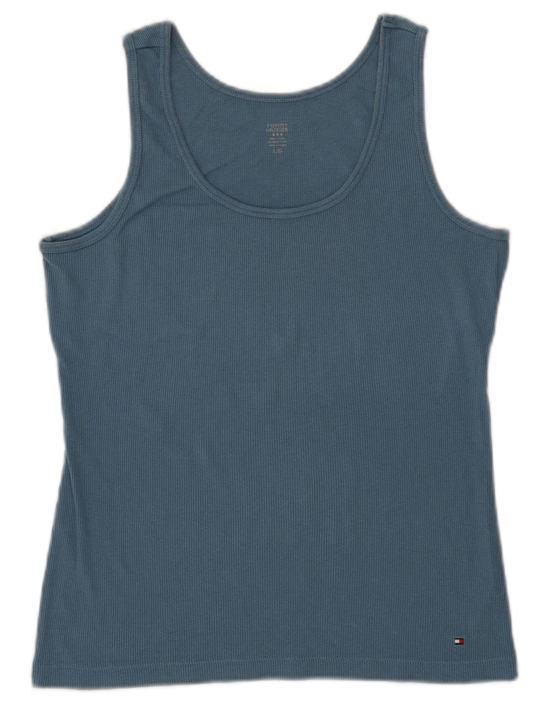 Canotta da donna Tommy Hilfiger UK 14 grande cotone blu