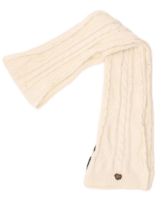 Sciarpa rettangolare in maglia per ragazze Tommy Hilfiger 11-12 anni Large/XL Bianco sporco