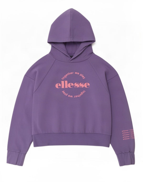 Felpa con cappuccio grafica da donna Ellesse UK 14 viola medio