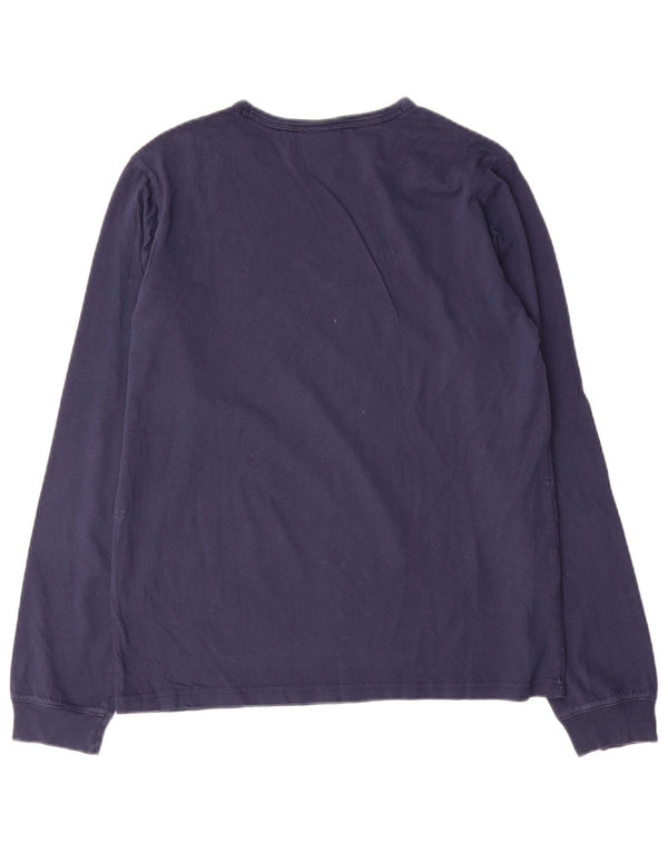 Top grafico da ragazzo Champion manica lunga 15-16 anni 2XL Blu navy