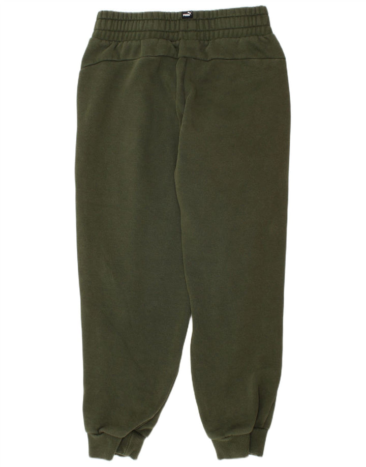 Pantaloni della tuta da ragazzo PUMA Joggers 9-10 anni in cotone verde