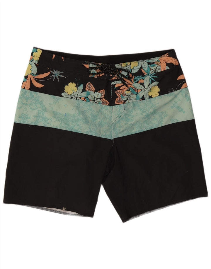 Pantaloncini da bagno da uomo Billabong di grandi dimensioni in poliestere floreale multicolore