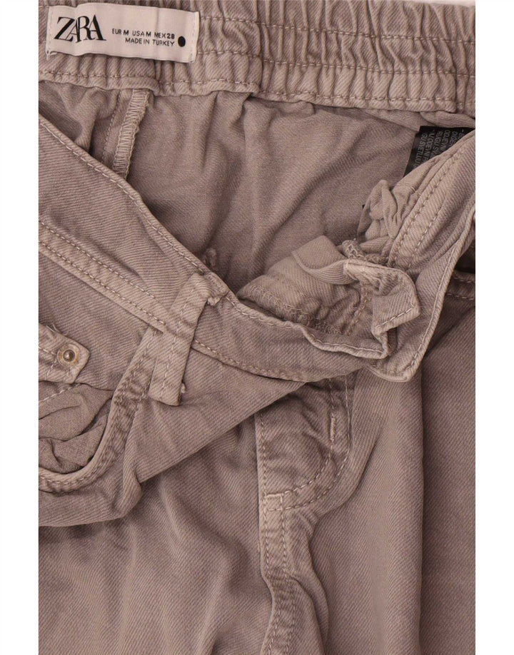 Jeans da jogging affusolati da donna Zara medi W28 L26 cotone grigio
