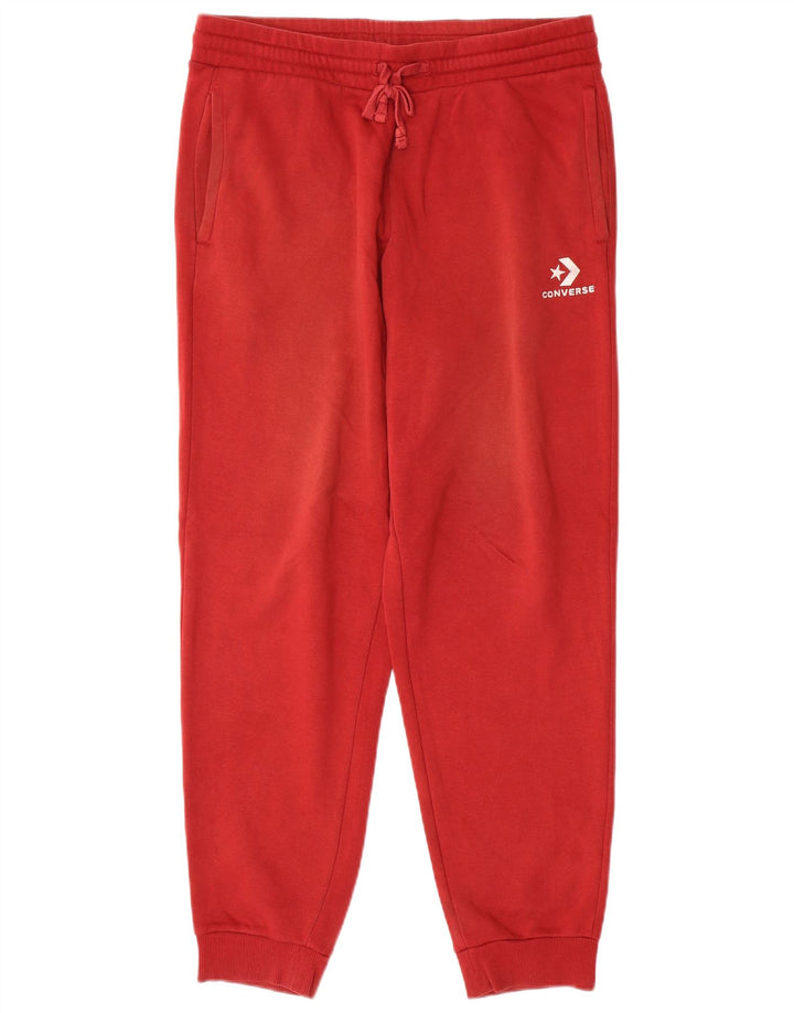 Converse Pantaloni da tuta da uomo Joggers in cotone rosso medio
