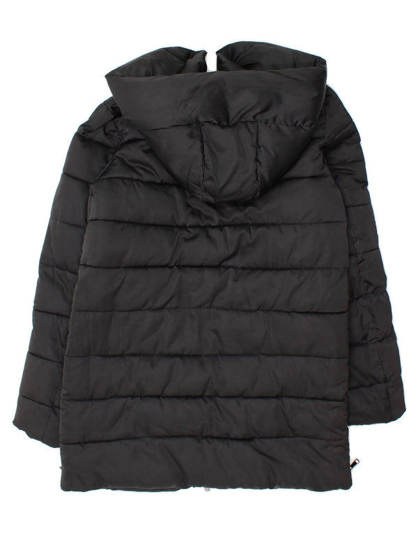 KOOKAI Womens Hooded Padded Jacket EU 38 Medium Black Polyester