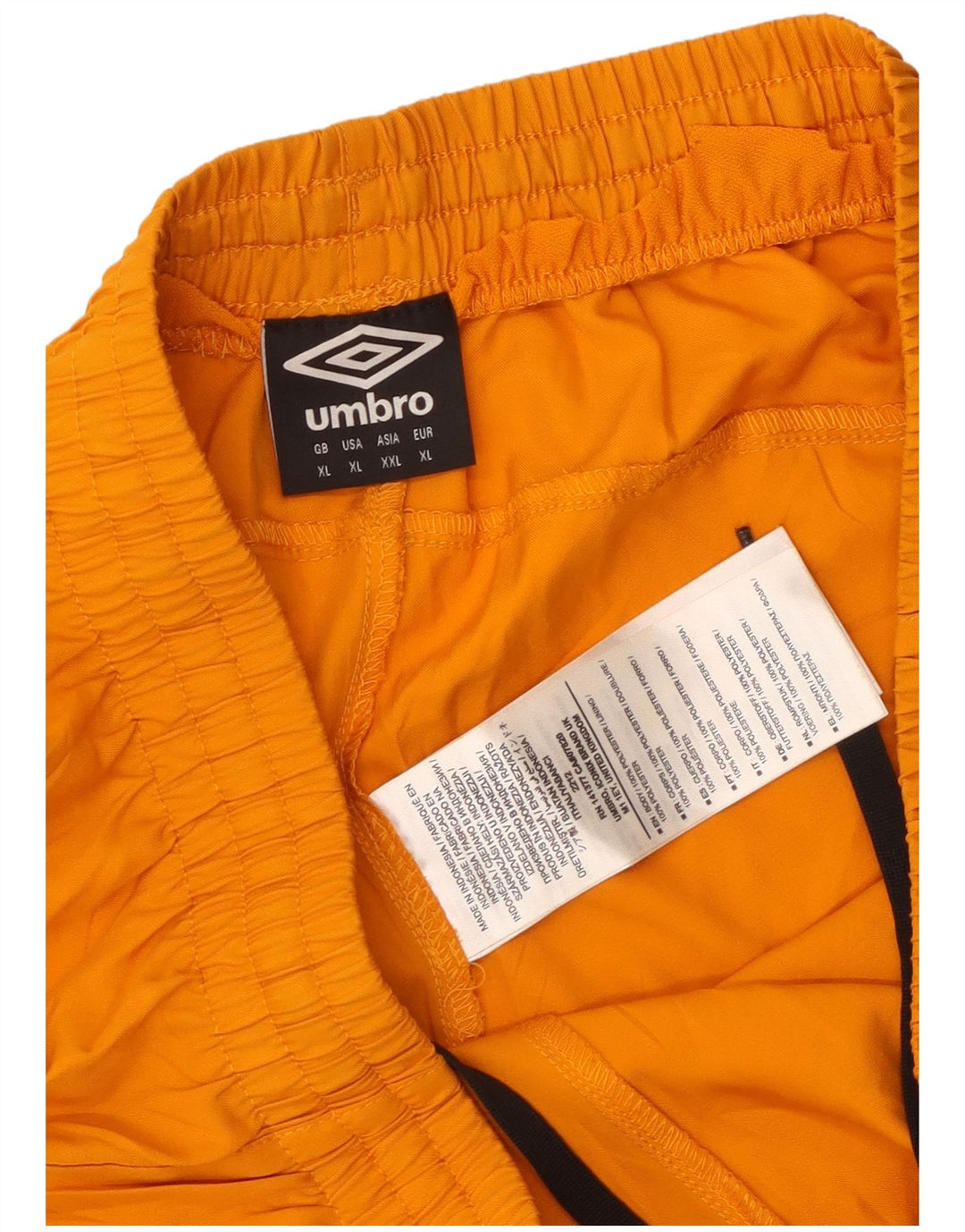 Pantaloncini sportivi grafici da uomo Umbro XL arancione Colourblock in poliestere