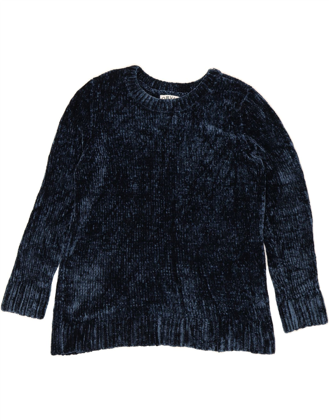 ORVIS Womens Boat Neck Jumper Sweater UK 18 XL Navy Blue Polyester Vintage Orvis and Second-Hand Orvis from Messina Hembry 