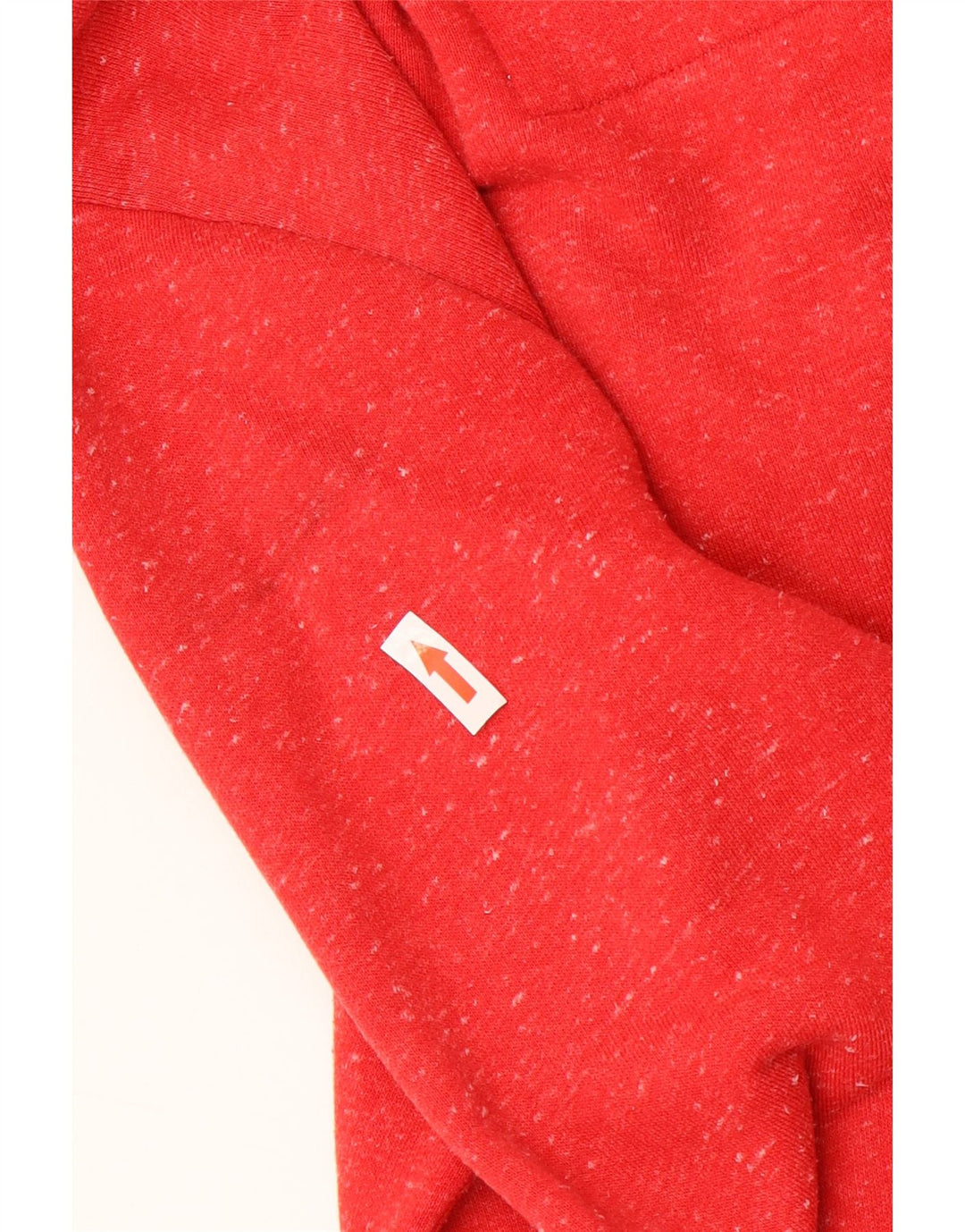 Maglione con cappuccio e zip da uomo SUPERDRY piccolo poliestere chiazzato rosso