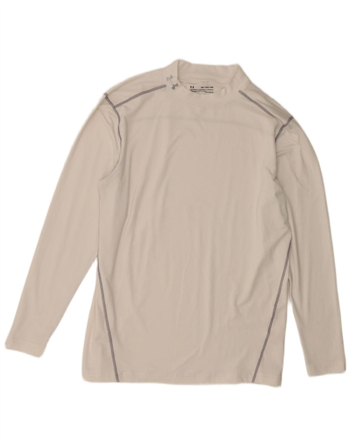Maglia Under Armour da uomo Cold Gear a maniche lunghe 2XL bianca