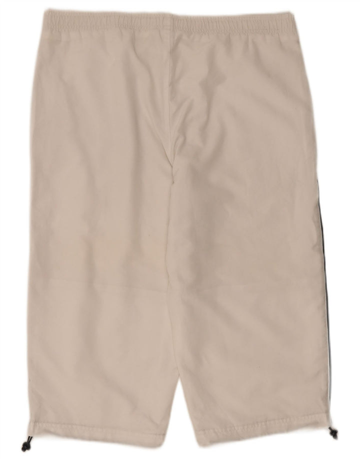 Pantaloncini sportivi Reebok da uomo Bermuda piccoli in poliestere bianco