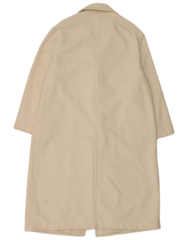 Soprabito da donna Zara UK 16 grande poliestere bianco
